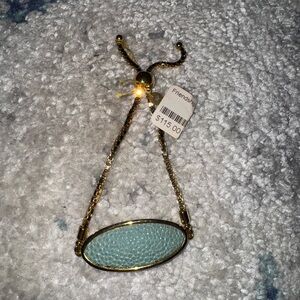 Gold and Blue Friendship Bracelet